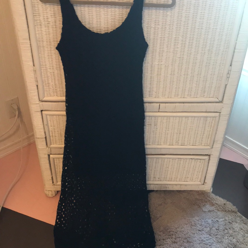 High-low lace dress
